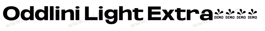 Oddlini Light Extra字体转换